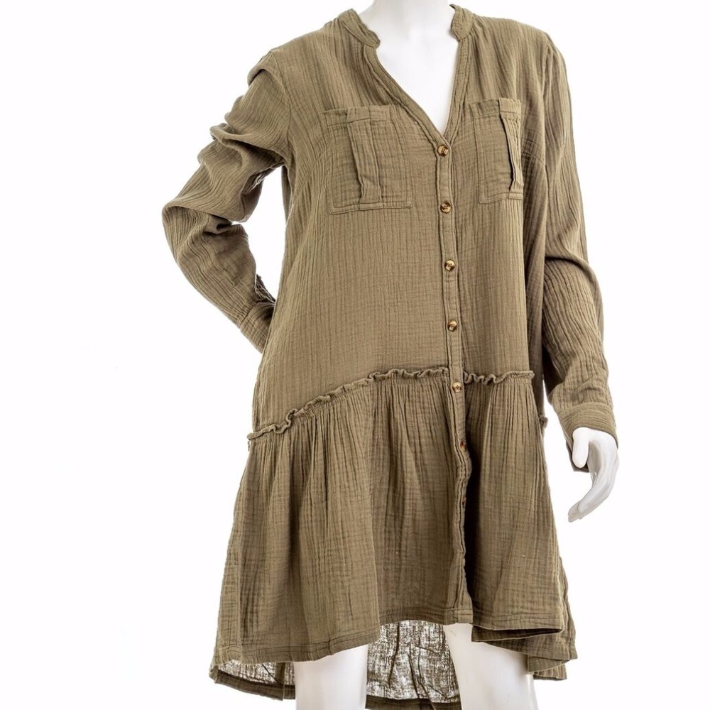 ANTHROPOLOGIE Maeve Button Down Dress